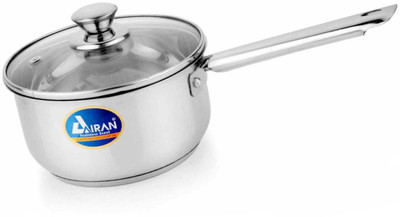 

Airan SAUCEPAN WITH GLASS LID I.BOTTOM Induction Bottom Cookware Set(Steel, 1 - Piece)