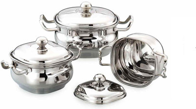 

AIRAN Airan Square Katrina/ Karena Cookware Set(Steel, 3 - Piece)