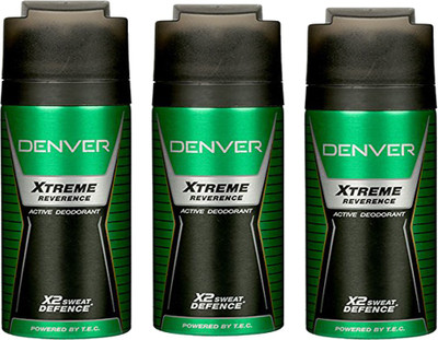 

Denver reverence Deodorant Spray - For Men(450 ml, Pack of 3)