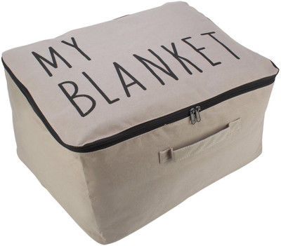 

HOKIPO Wardrobe Organizer Cloth & Blanket Storage Bag, Large 52 x 44 x 25 cm, Grey(Grey)