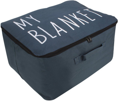 

HOKIPO Wardrobe Organizer Cloth & Blanket Storage Bag, Large 52 x 44 x 25 cm, Dark Grey(Multicolor)