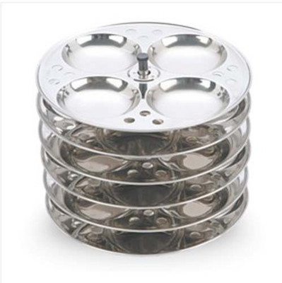 

Ideal Stainless Steel 6 Plates Idli Stand Standard Idli Maker(6 Plates , 24 Idlis )