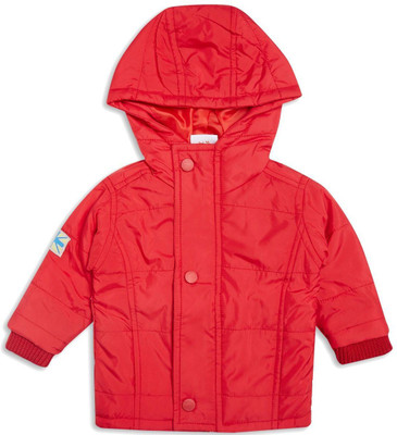 

Mini Klub Full Sleeve Solid Baby Boys Jacket, Red