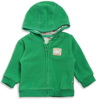

Mini Klub Full Sleeve Solid Baby Boys Jacket, Green