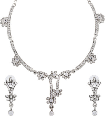 AADITA Alloy Sterling Silver Silver Jewellery Set(Pack of 1)