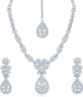 

Sukkhi Zinc Jewel Set(White)