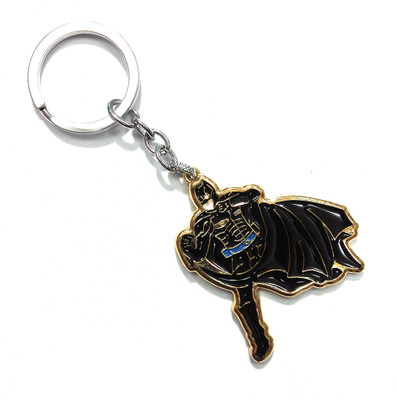 

KAUSAl kf Marvel Superhero Batman Imported Keychain Metal golden Design Key Chain