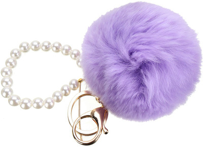 

Gemmas Fashion Pom Pom & Pearls Key Chain