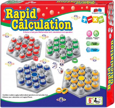 

GRAPPLE DEALS Rapid Calculation Wonderful Game To Test Mathmatical Skill Of Your Kids.(Multicolor)
