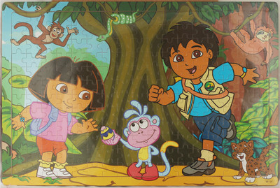 

Tickles Wooden Cartoon Puzzles Set 204 Pieces Jigsaw Puzzle for Kids 2 yrs Plus(Multicolor)