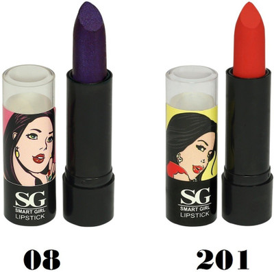 

Amura Smart Girl LipStick Set of 2(8201, 4.5 g)