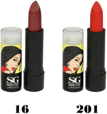 

Amura Smart Girl LipStick Set of 2(16201, 4.5 g)