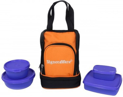 

Signoraware Carry -Violet 4 Containers Lunch Box(950 ml)