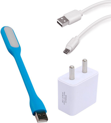 TROST Wall Charger Accessory Combo for Redmi Note 4A(White)