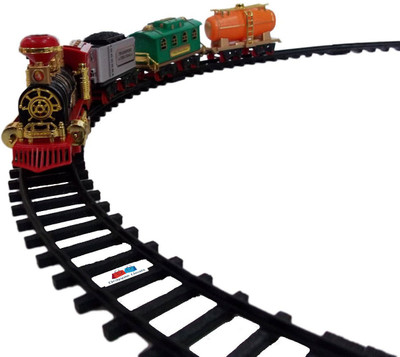 

GRAPPLE DEALS Amazing Battery Operated Choo Choo Super Toy Train Set with Light ,Sound & Smoke For Kids.(Multicolor)