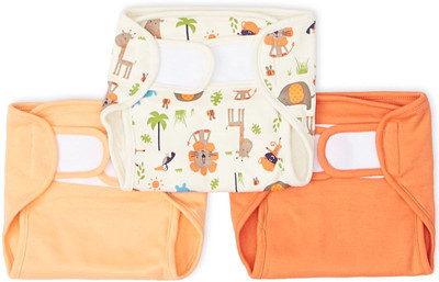 

Mini Klub baby pack of 3 reusable liner nappies, Multicolor