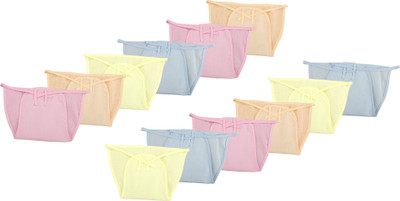 

kidiCat New Born Baby Multicolor Cotton Cloth Nappies/Langot (Pack Of 12, 0 to 6 months