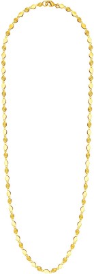 Shining Jewel 24K Designer Gold-plated Plated Brass Chain