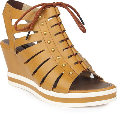 

Shezone Women Beige Wedges