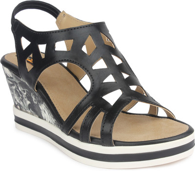 

Shezone Women Black Wedges