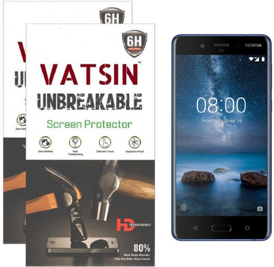 

Vatsin Impossible Screen Guard for Nokia 8, Transparent