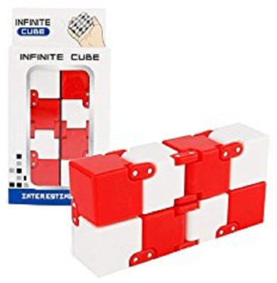 

Tuelip Infinite Cube Fidget Toy for Kids & Adults Red(Red)