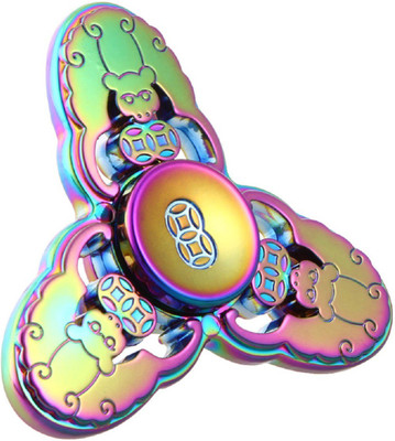 

Emob Rainbow Color Monkey King Metal Fidget Hand Spinner Toy(Multicolor)