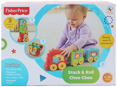

Fisher-Price Stack & Roll Choo Choo(Multicolor)