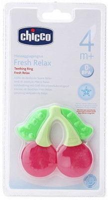 

Chicco Teething Ring Teether(Pink)