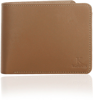 

K London Men Tan Artificial Leather Wallet(6 Card Slots)