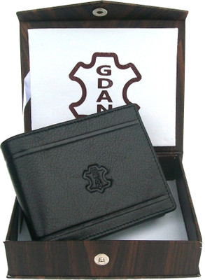 

G.Dan Men Black Genuine Leather Wallet(9 Card Slots)