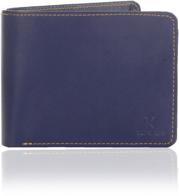 

K London Men Blue Artificial Leather Wallet(4 Card Slots)
