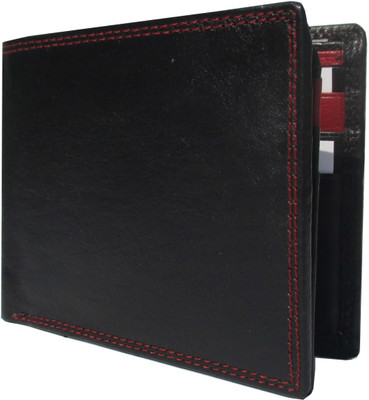 

MAtAF Men Black Genuine Leather Wallet(9 Card Slots)