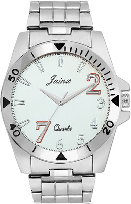 

JAINX JM256 White Dial Steel Chain Watch - For Men