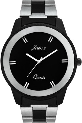 JAINX JM250 Two Tone Black Dial Steel Chain Watch  - For Men   Watches  (Jainx)