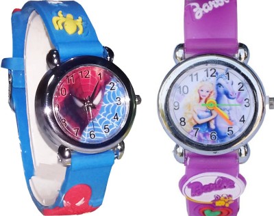 Fashion Gateway Spiderman and Barbie Kids Watch_FG27 (Also best for Birthday gift and return gift for kids) Watch  - For Boys & Girls   Watches  (Fashion Gateway)