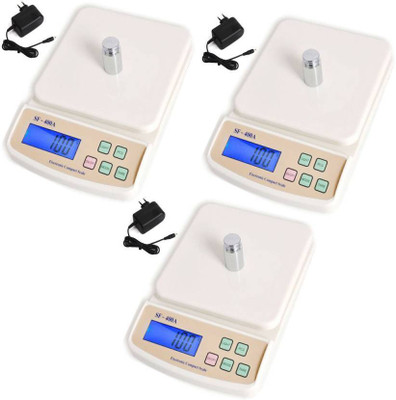 Sadarbazaarsales.Com New Digital Electronic (Pack of 3) SF 400A with Adapter 5Kg Kitchen Weighing Scale(Multicolor) available at flipkart for Rs.1448