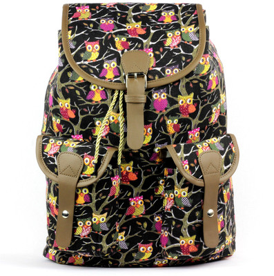 

RAMPOSH Printed Canvas Backpack 15 L Backpack(Multicolor)