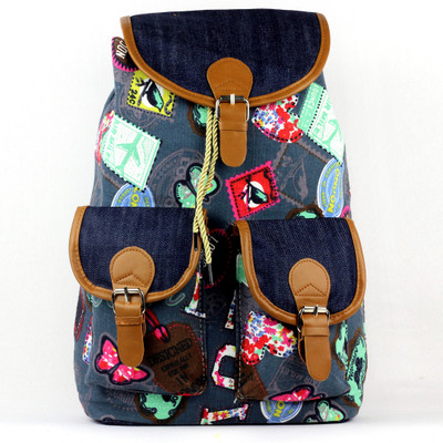 

RAMPOSH Canvas Printed Backpack Laptop Bag 26 L Backpack(Multicolor)