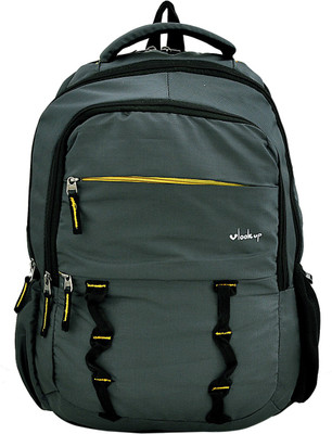 

Yelloe Back Pack Series Grey Color laptop backpack With Three Campartments & A Front Stylish zipper 3 L Trolley Laptop Backpack(Grey)