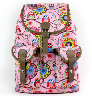 

RAMPOSH Printed Canvas Backpack 15 L Backpack(Multicolor)