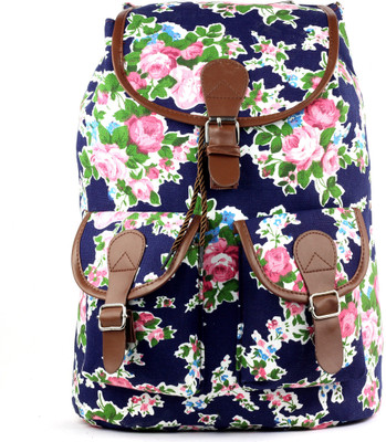 

RAMPOSH Printed Canvas Backpack 15 L Backpack(Multicolor)