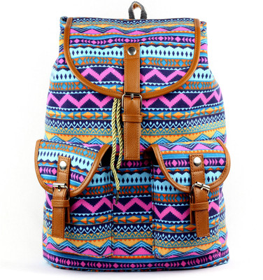 

RAMPOSH Printed Canvas Backpack 15 L Backpack(Multicolor)