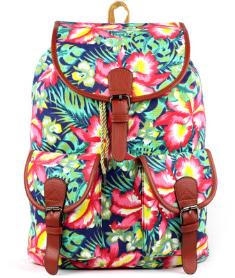 

RAMPOSH Printed Canvas Backpack 15 L Backpack(Multicolor)