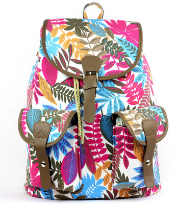 

RAMPOSH Printed Canvas Backpack 15 L Backpack(Multicolor)
