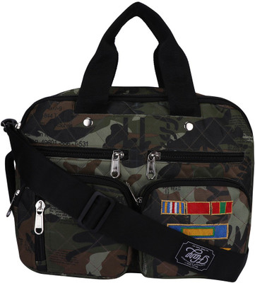 

Shopharp oxford 23 L Laptop Backpack(Multicolor), Army green