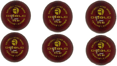 

Rmax DIABLO (PACK OF 6) LEATHER Cricket Leather Ball(Pack of 6, Red)