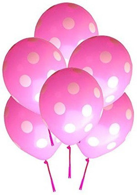 

TOYXE Printed 40297 Polka Dot Spotty Balloon(Pink, Pack of 50)