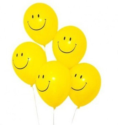 

TOYXE Printed 40301 Premium Latex Smiley Balloon(Yellow, Pack of 50)