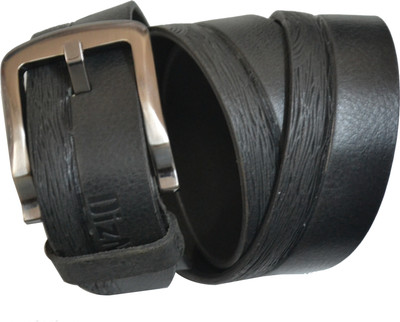 

dizme Men Casual Black Genuine Leather Belt